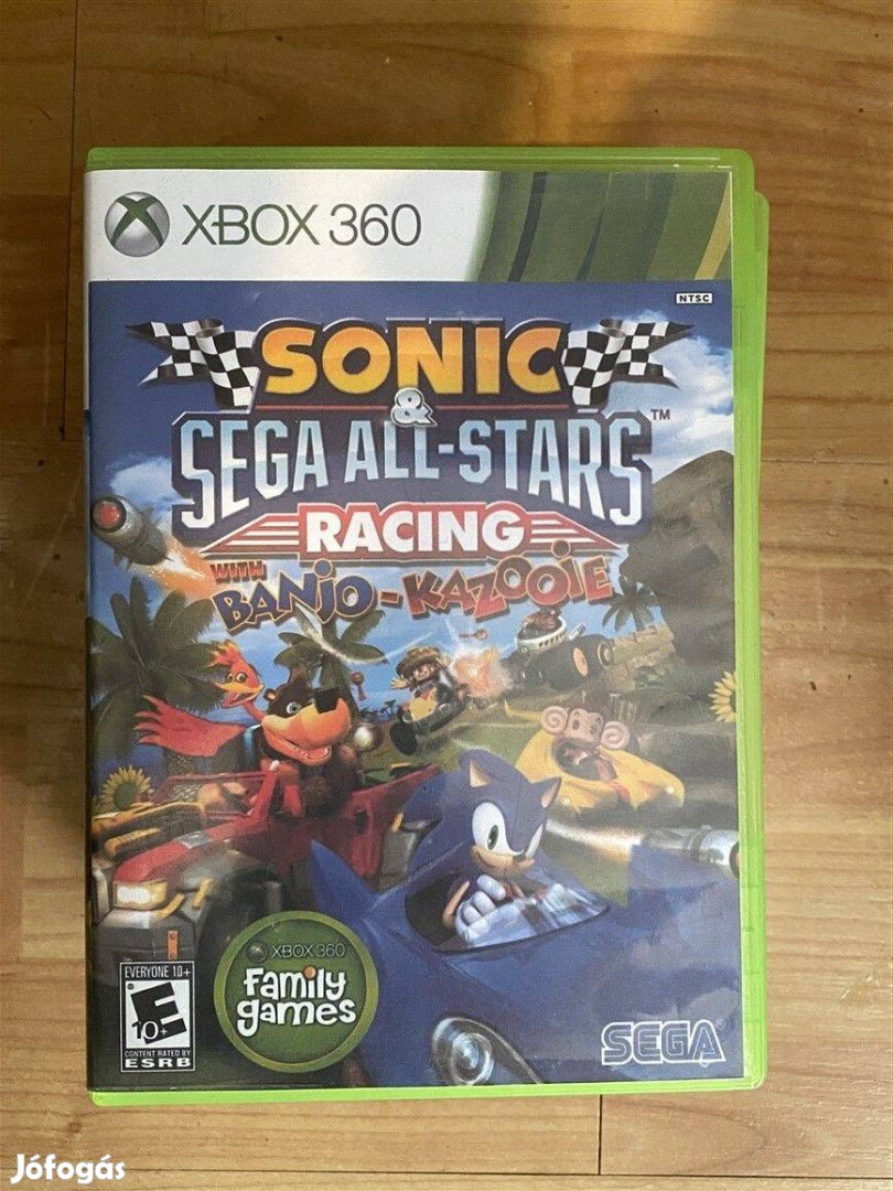 Sonic sega all stars racing with banjo kazooje xbox 360 játék