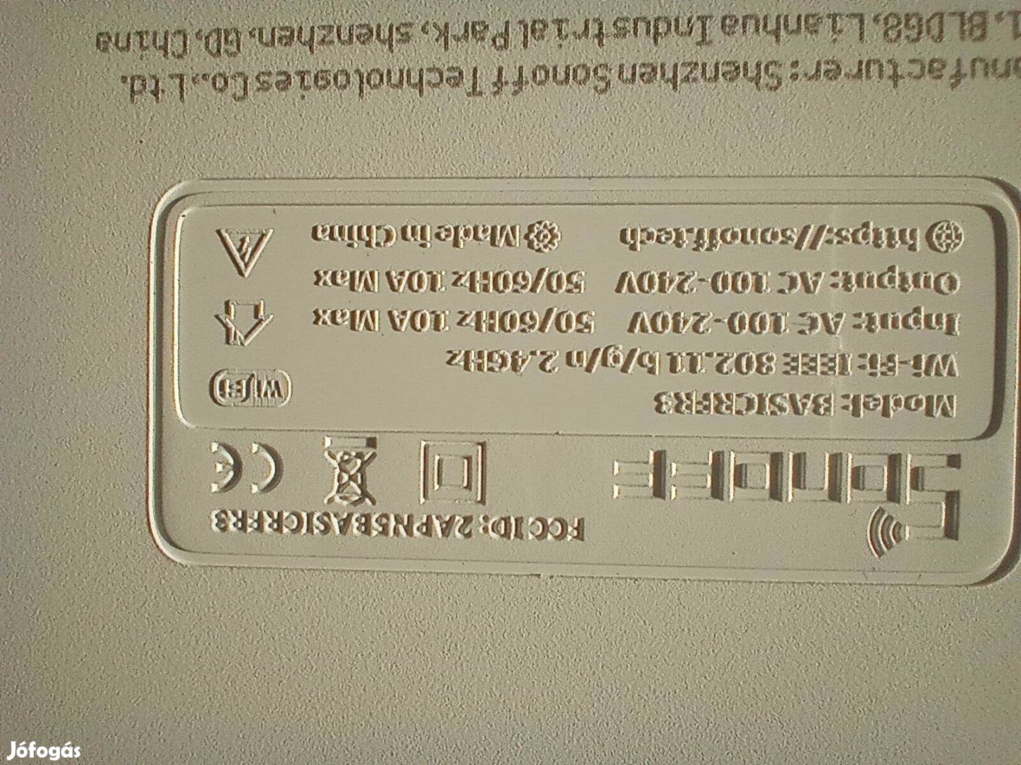 Sonoff wifis+ rf kapcsoló 240v