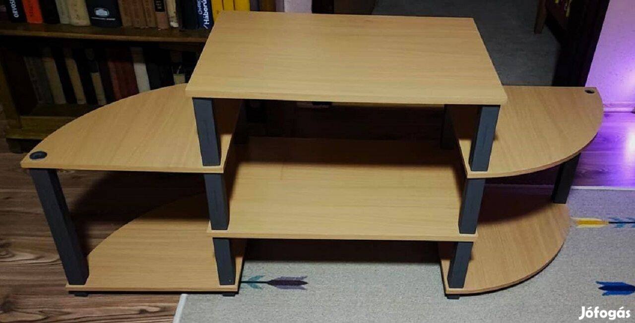 Sonoma tölgy több polcos, variálható Tv állvány