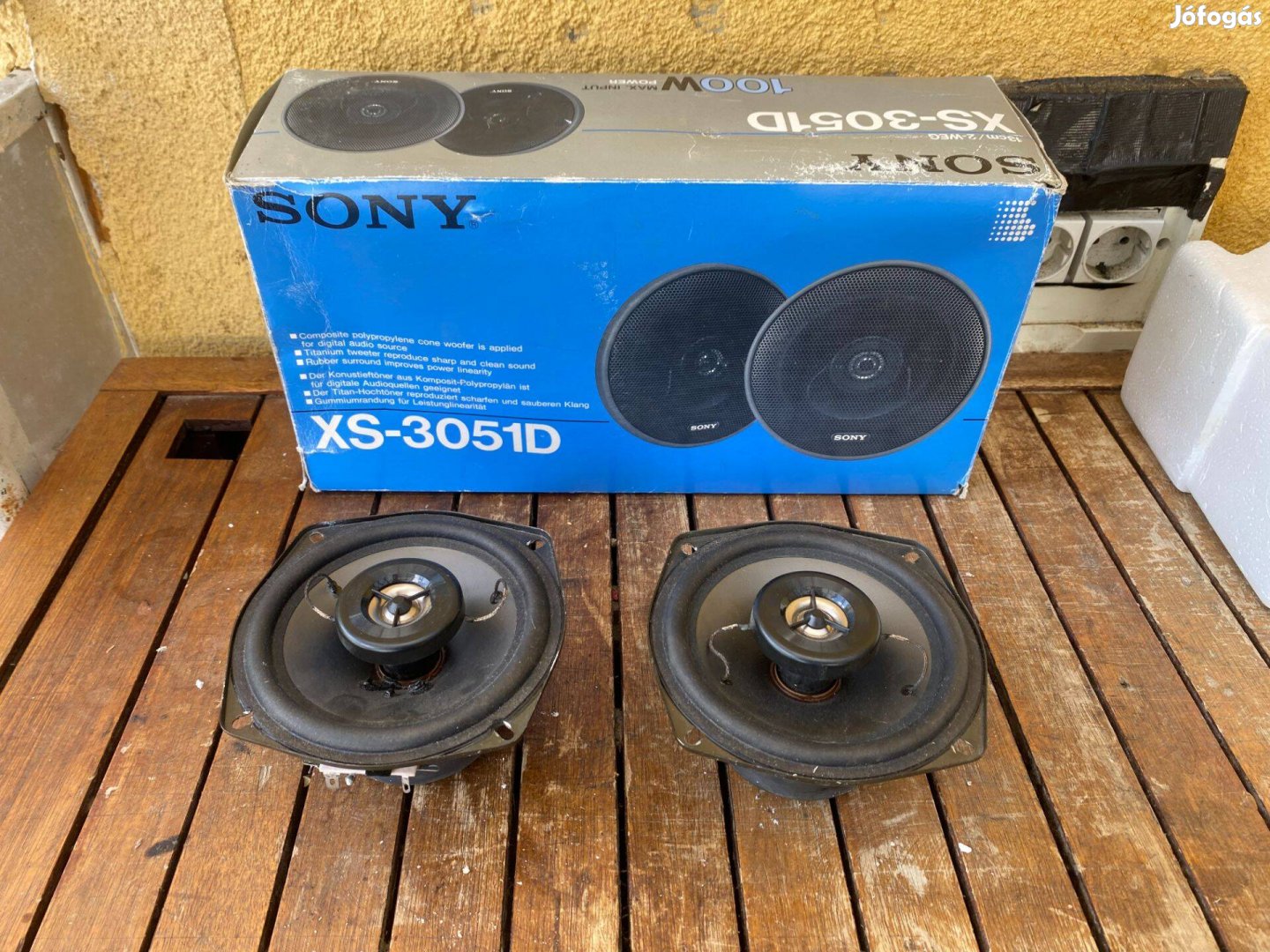 Sony 2 utas Autó Hangszóró Pár 4 ohm 2 x 100 W