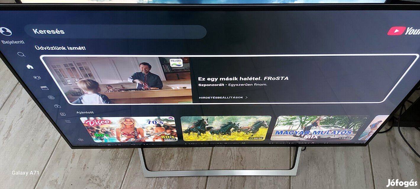 Sony 49WE755 Smart LED televízió, HDR, 123 cm, Full HD