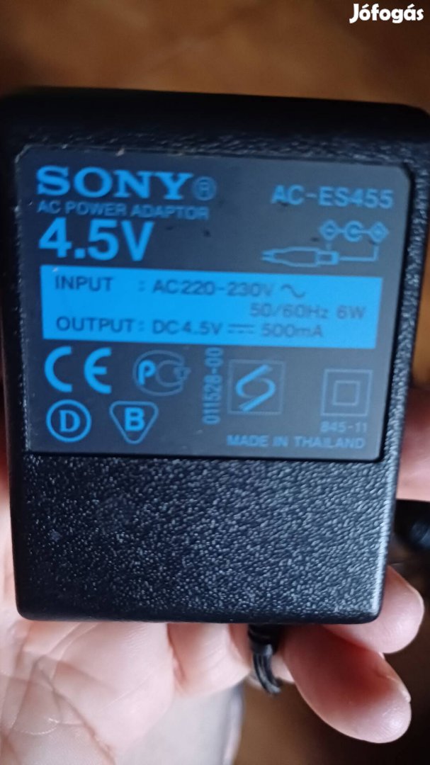 Sony 4,5V 500mA adapter 