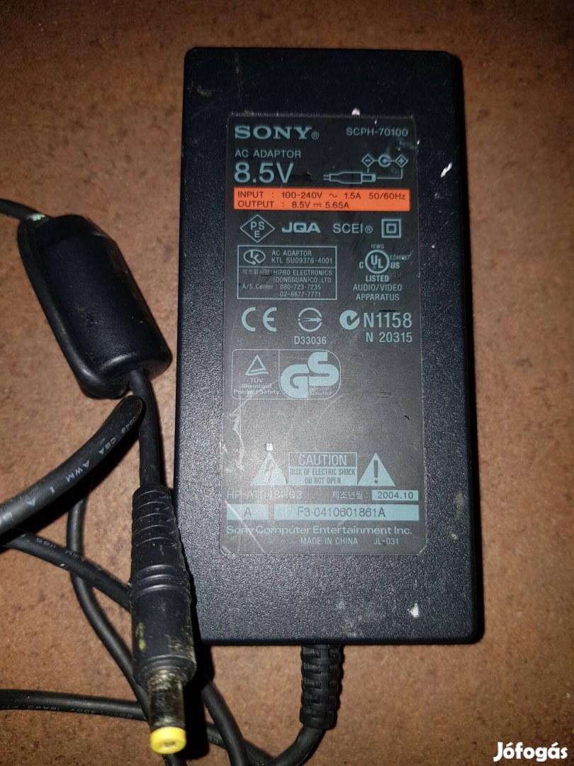 Sony 8.5 volt scph 70100 tápegység hibatlan működessel 