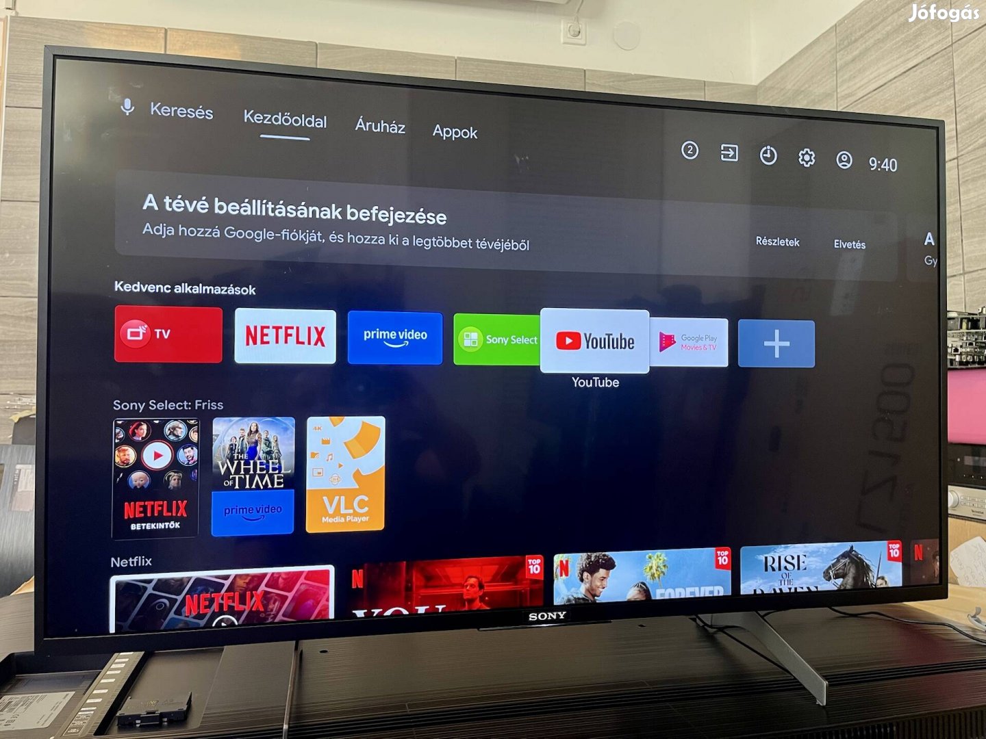 Sony Android Smart  4K tv számlával garanciával