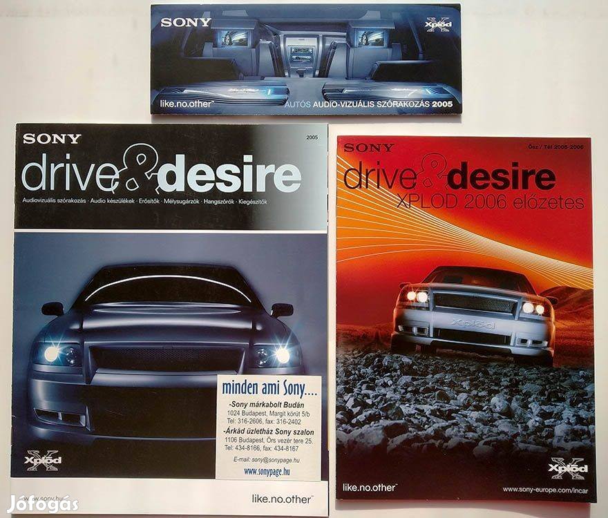 Sony Autóhifi katalógusok - Drive & Desire, 2005-2006-os