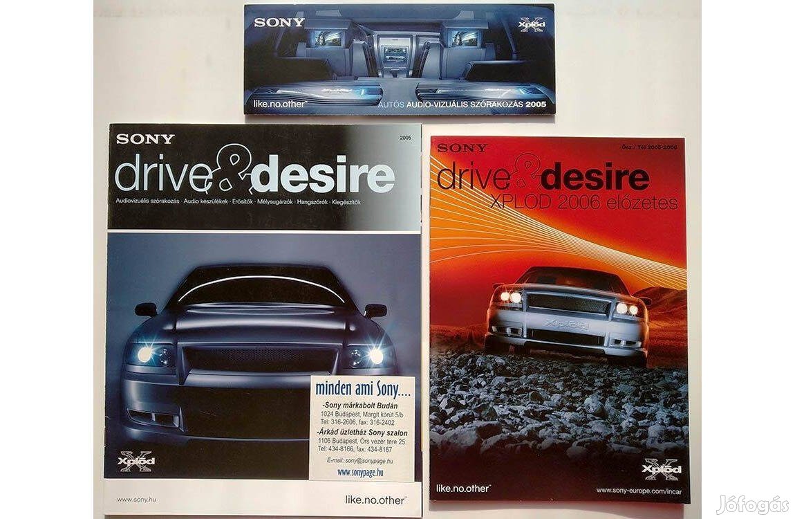 Sony Autóhifi katalógusok - Drive & Desire, 2005-2006-os