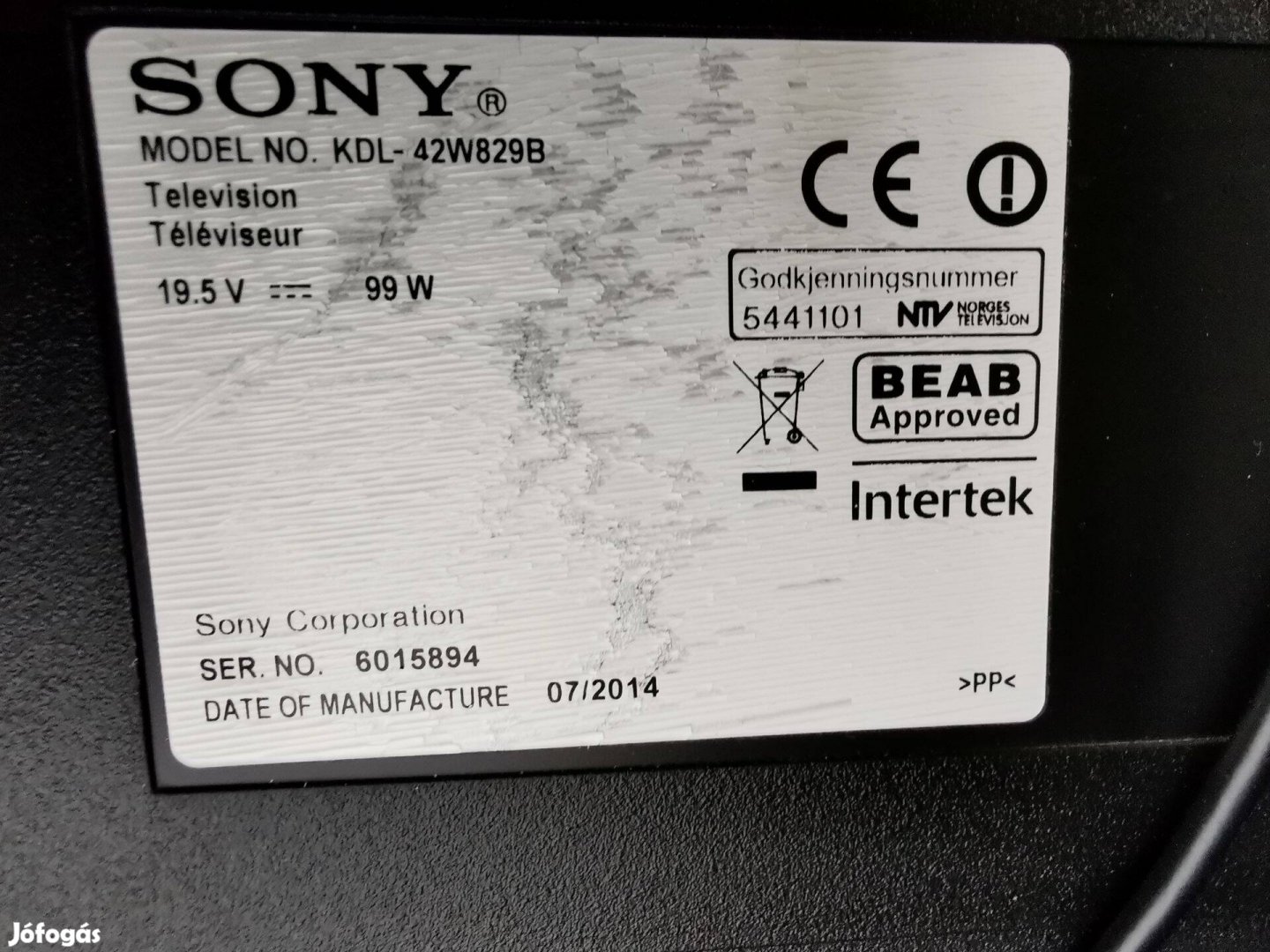 Sony Bravia Televízió