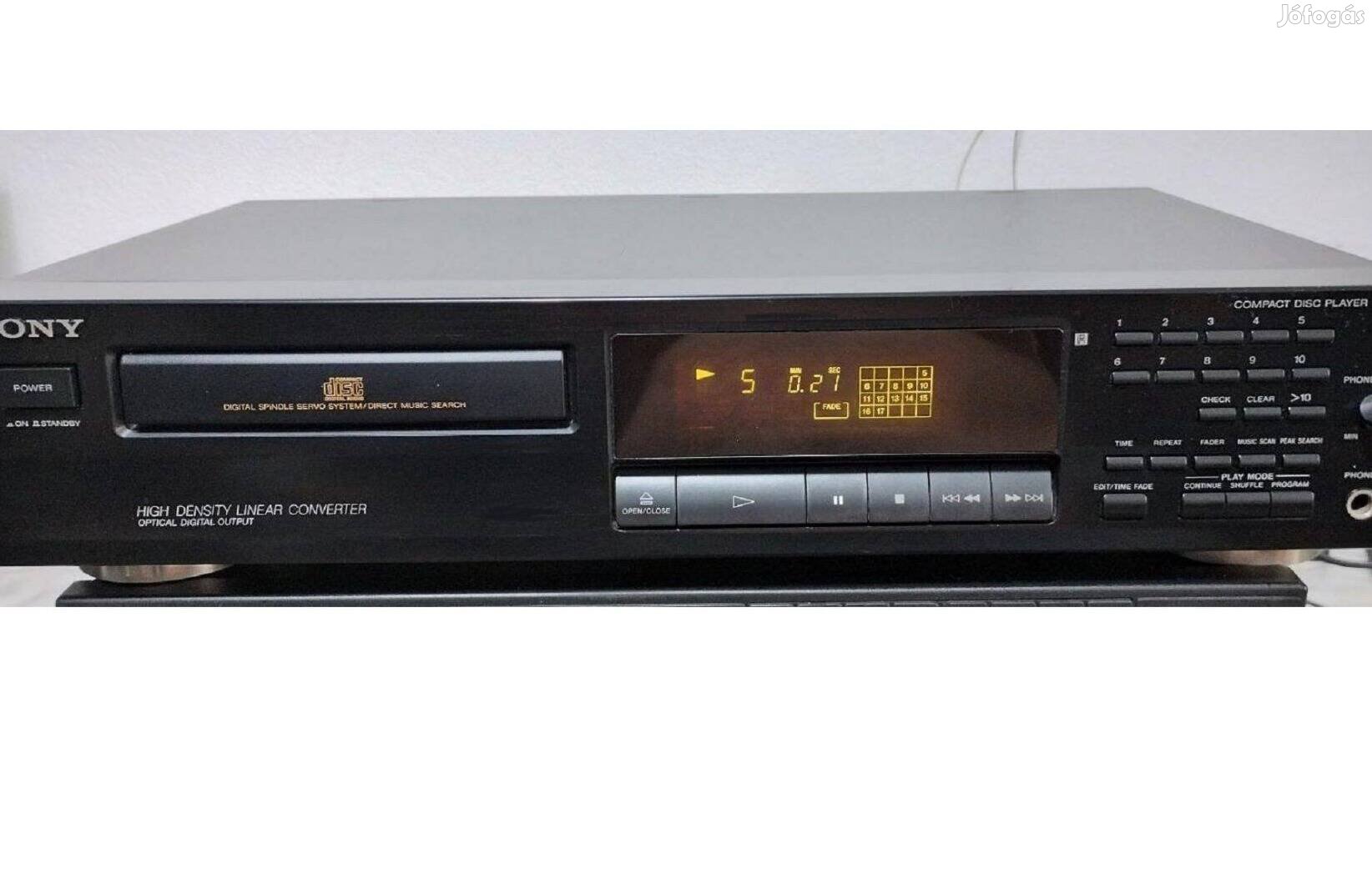 Sony CDP-315 szép állapotú, hibátlan asztali cd deck lejátszó