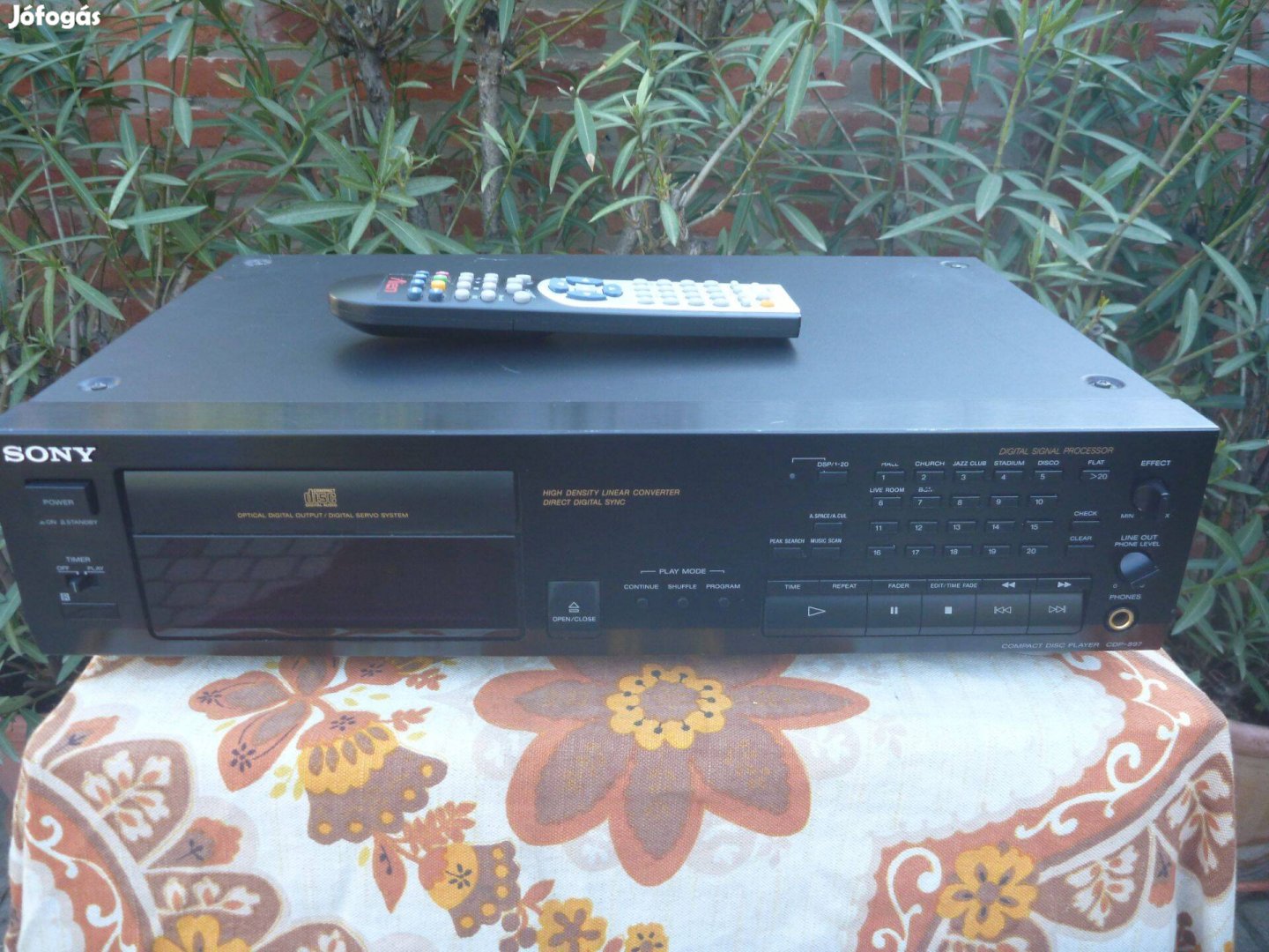 Sony CDP-897 CD lejátszó távirányítóval