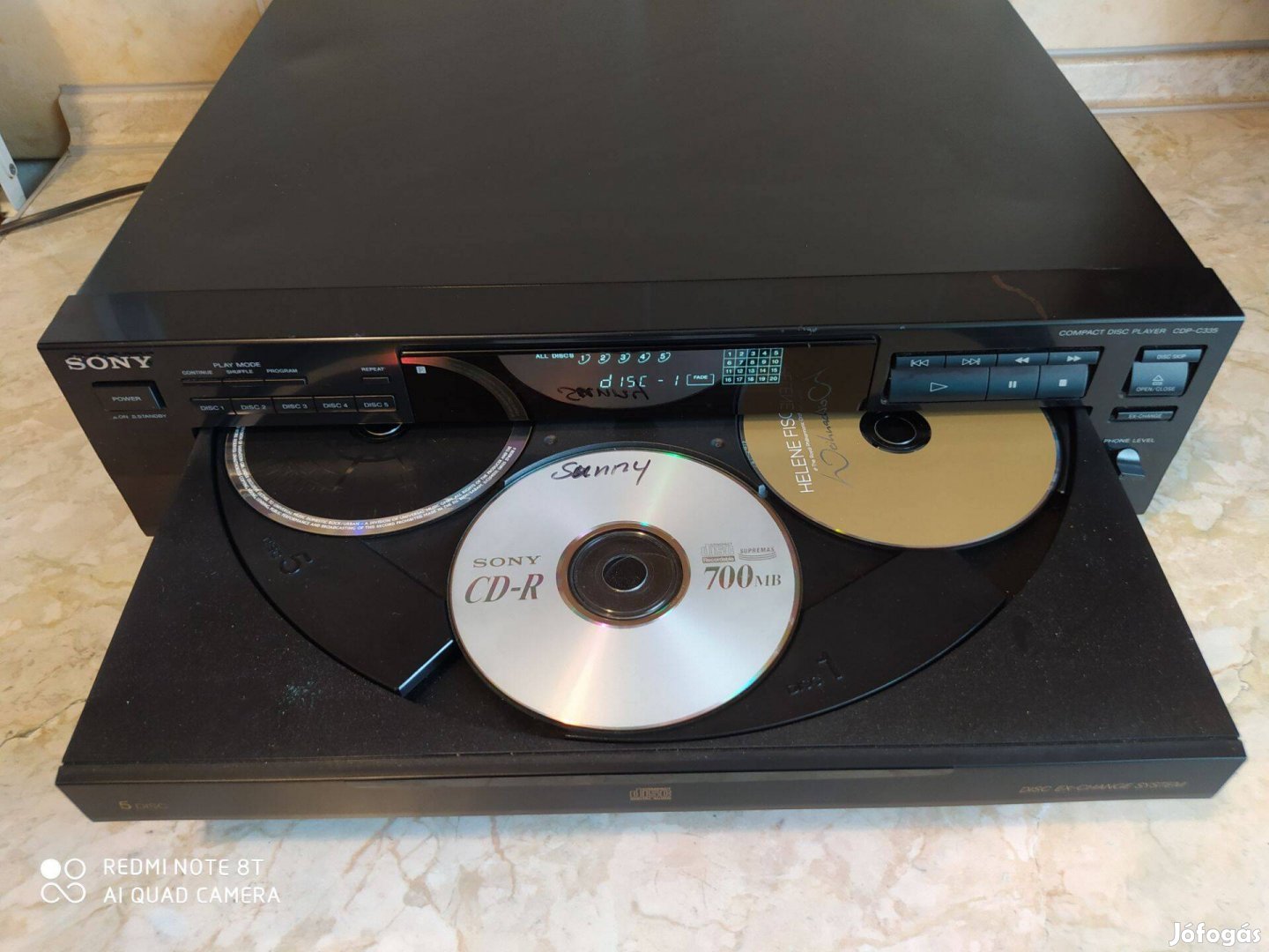 Sony CDP-C335 cd lejátszó