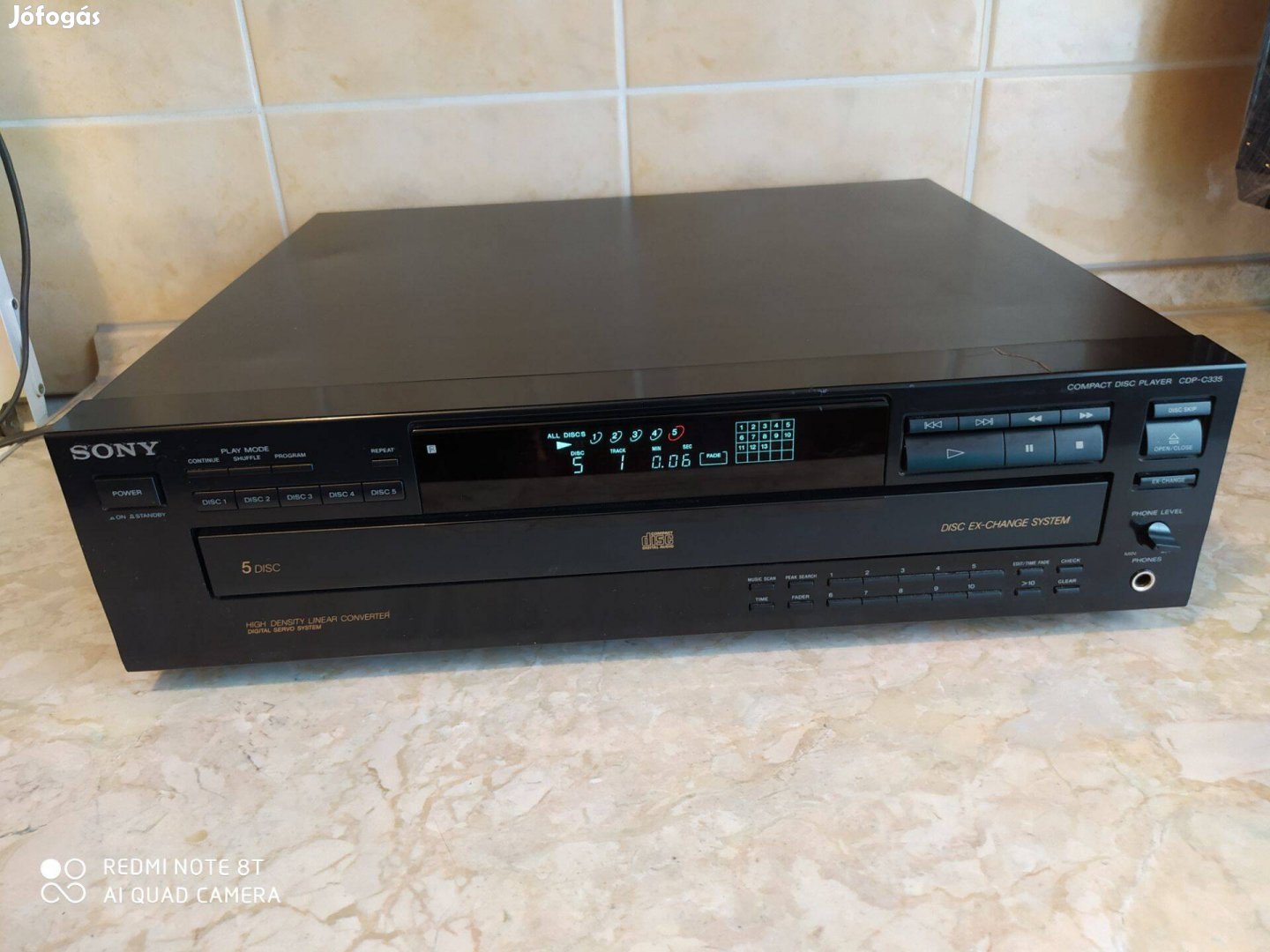 Sony CDP-C335 cd lejátszó