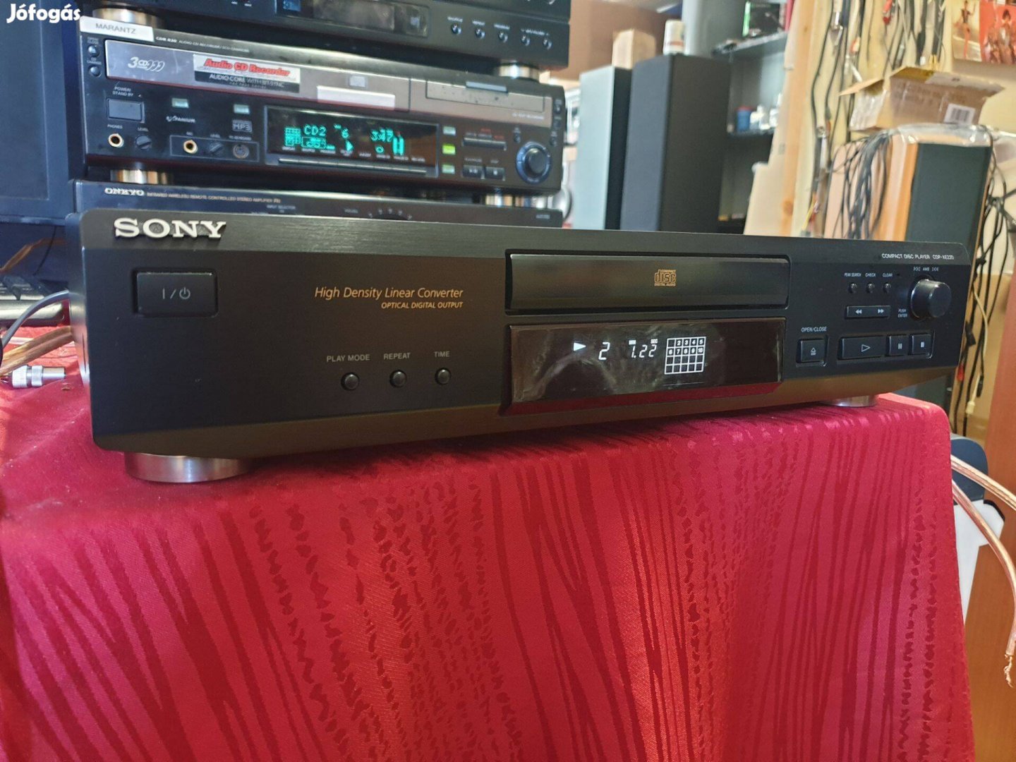 Sony CDP XE220 Középmechanikás CD Optikai+RCA Eladó