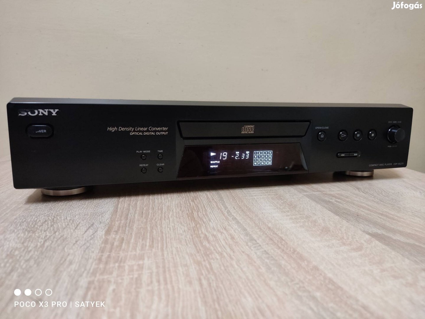 Sony CDP-XE270 hifi cd lejátszó deck