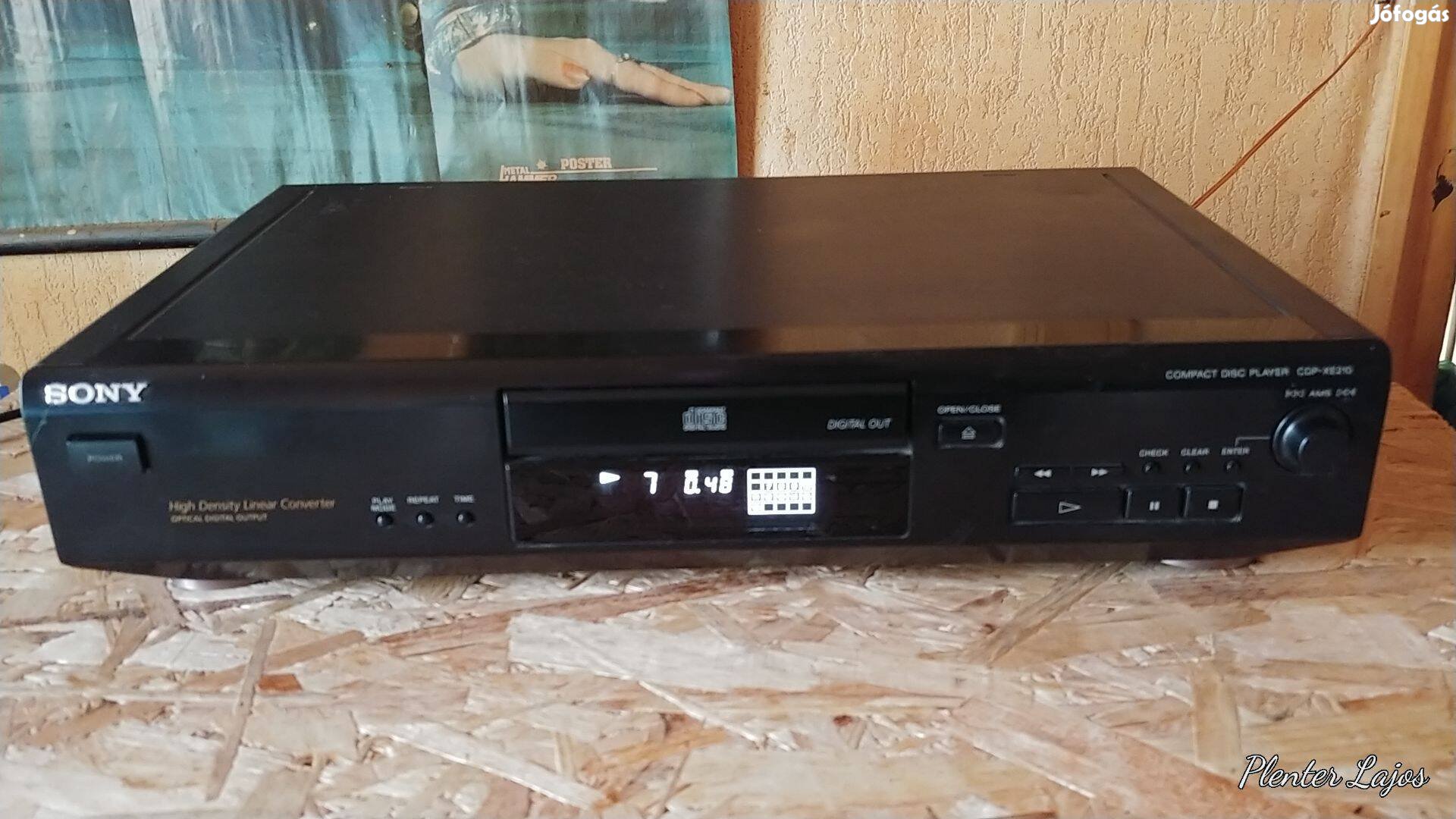 Sony CDP-XE 210 cd lejátszó, optikai kimenettel