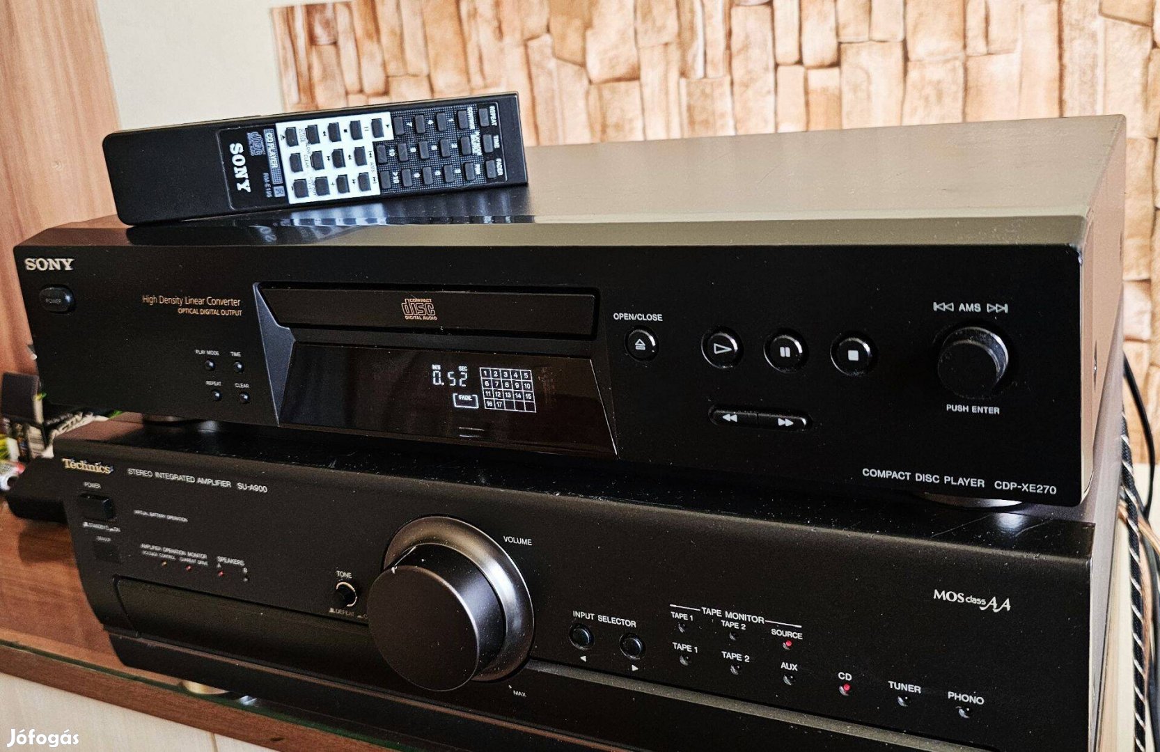 Sony CDP XE 270 CD Lejátszó OptikaiRCA Kimenetek!