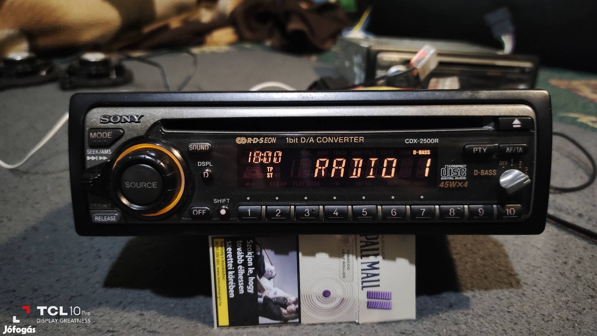 Sony CDX-2500R retro autó CD Rádió