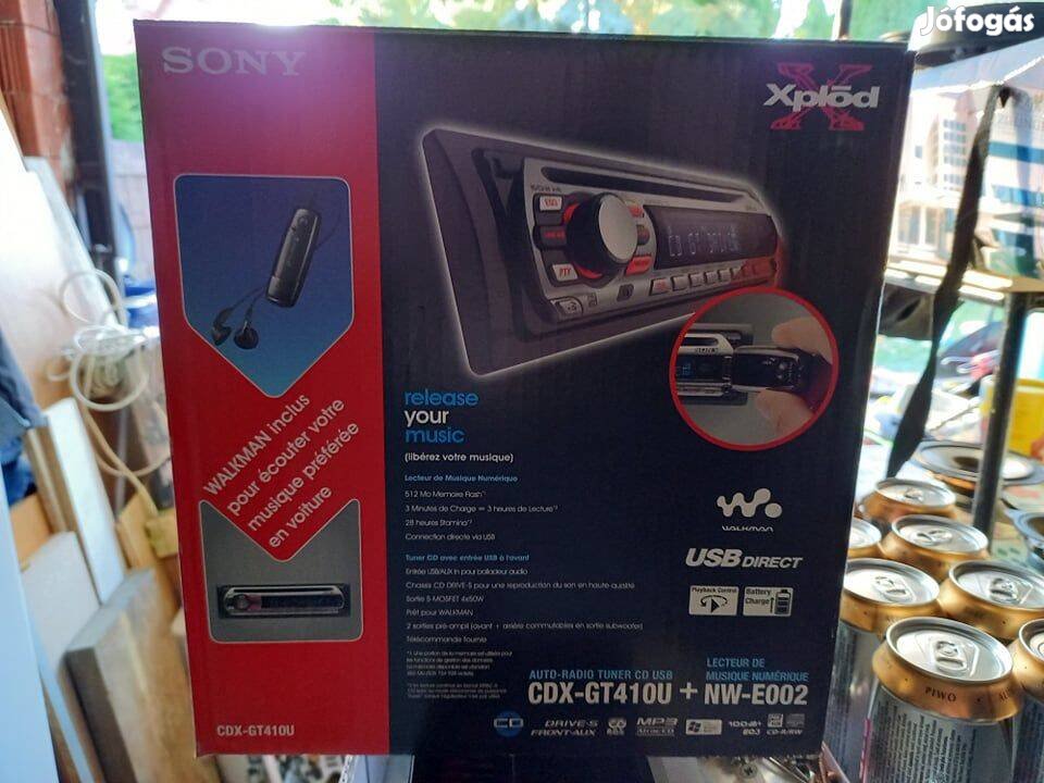 Sony CDX-GT410U autorádio dobozába!