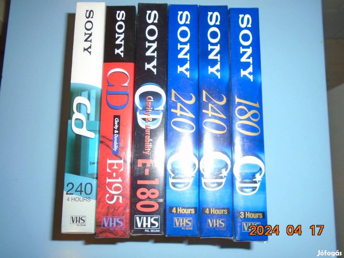 Sony CD bontatlan új VHS kazetta 6 db. egyben