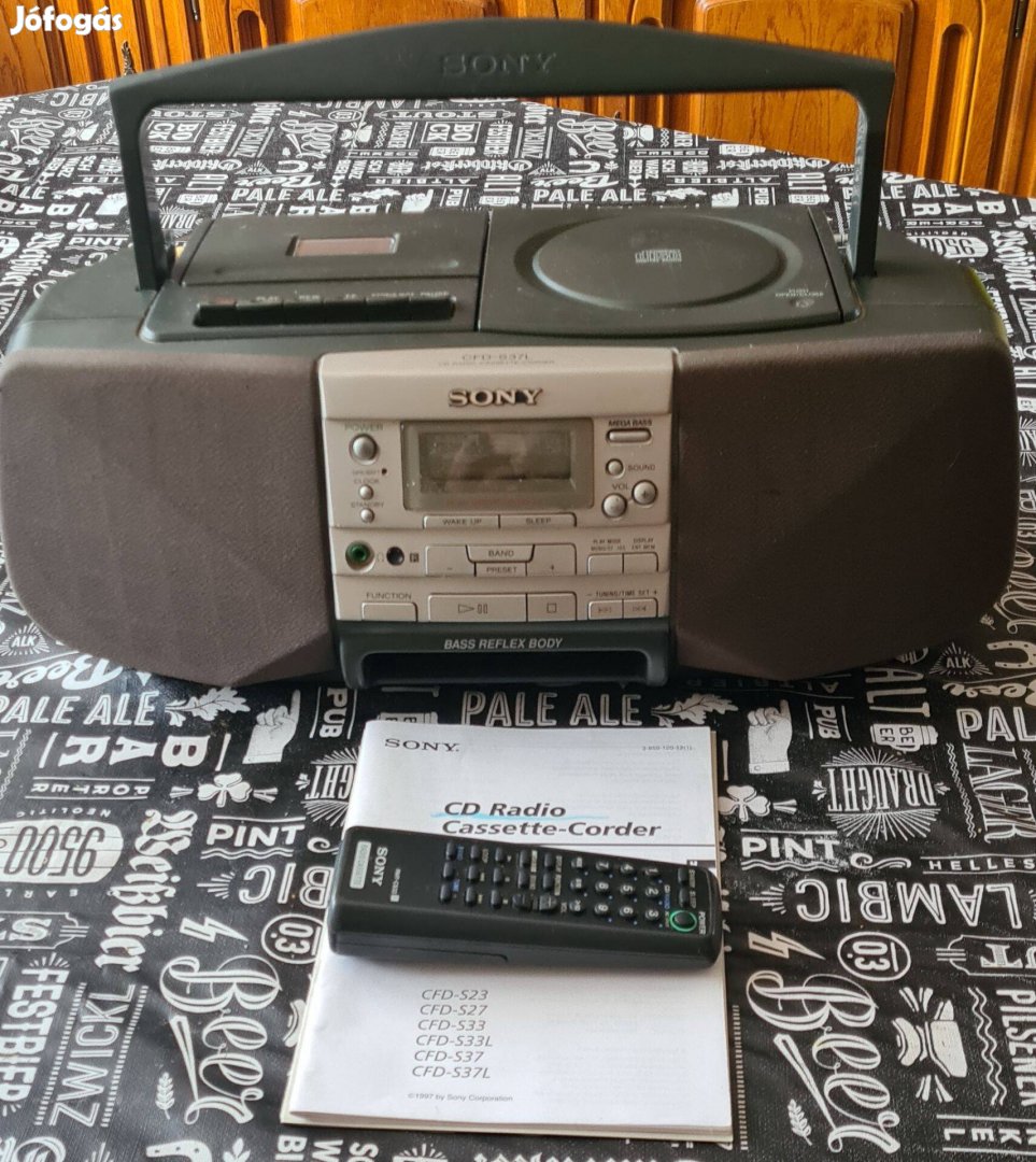 Sony CFD-S37L Kazettás-CD-s-Rádió eladó