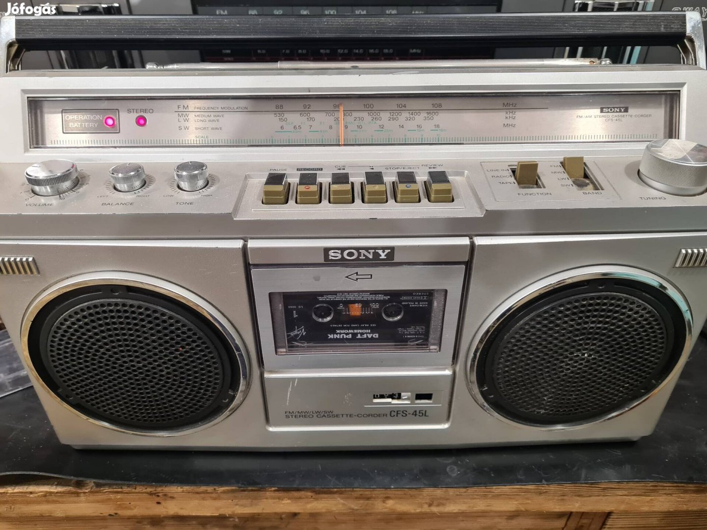 Sony CFS-45L boombox rádiós magnó