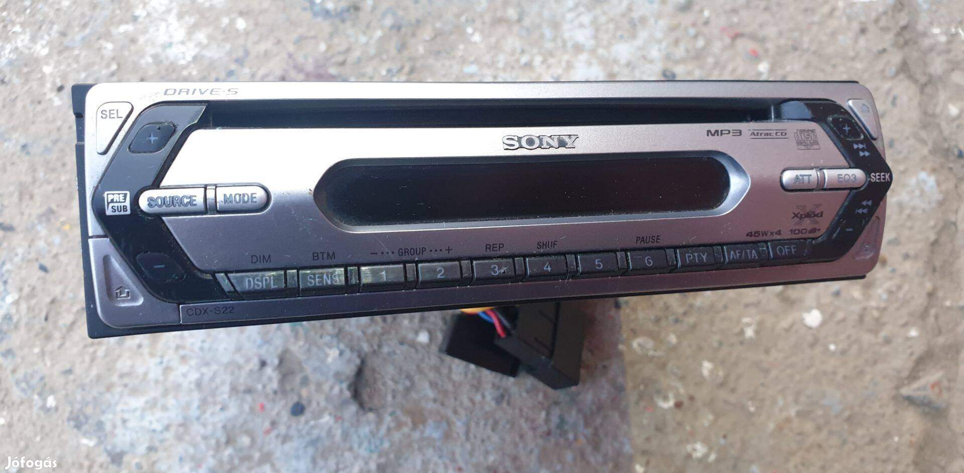 Sony Cdx-S22 rádió, autórádió