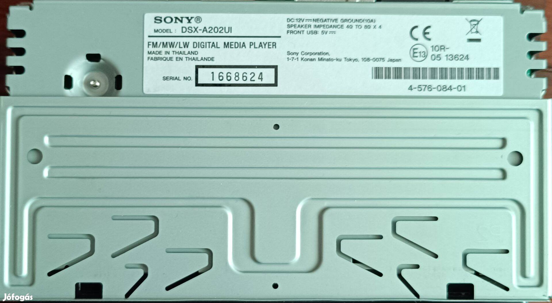Sony DSX-A202 Mechanika nélküli USB-s autórádió Autórádió autórádió