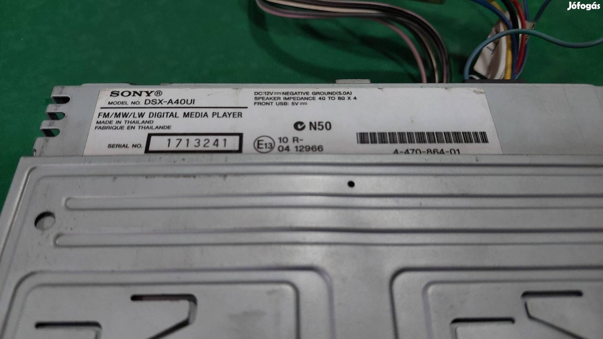 Sony DSX-A40UI autós fejegység