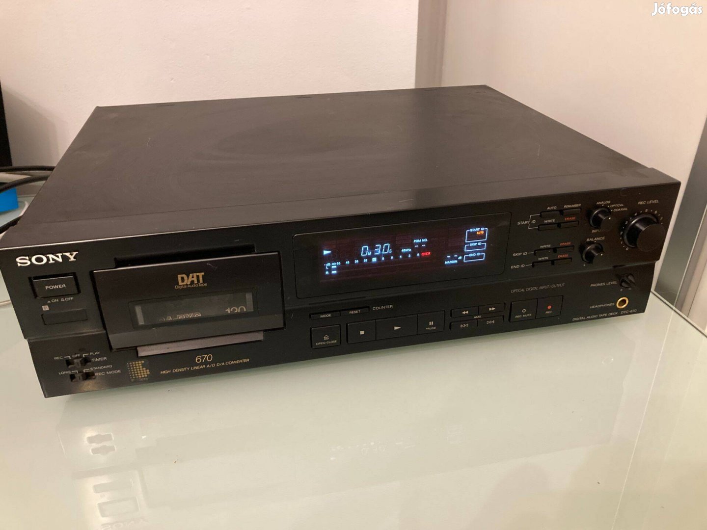 Sony DTC-670 DAT magnó - hibás - DAC - ADC