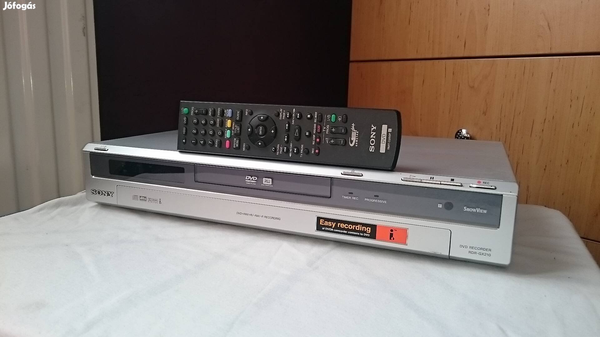 Sony DVD recorder, felvevő, író eladó tökéletes működéssel 