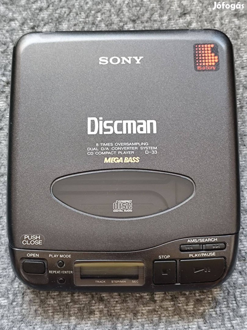 Sony D-33 Discman eladó