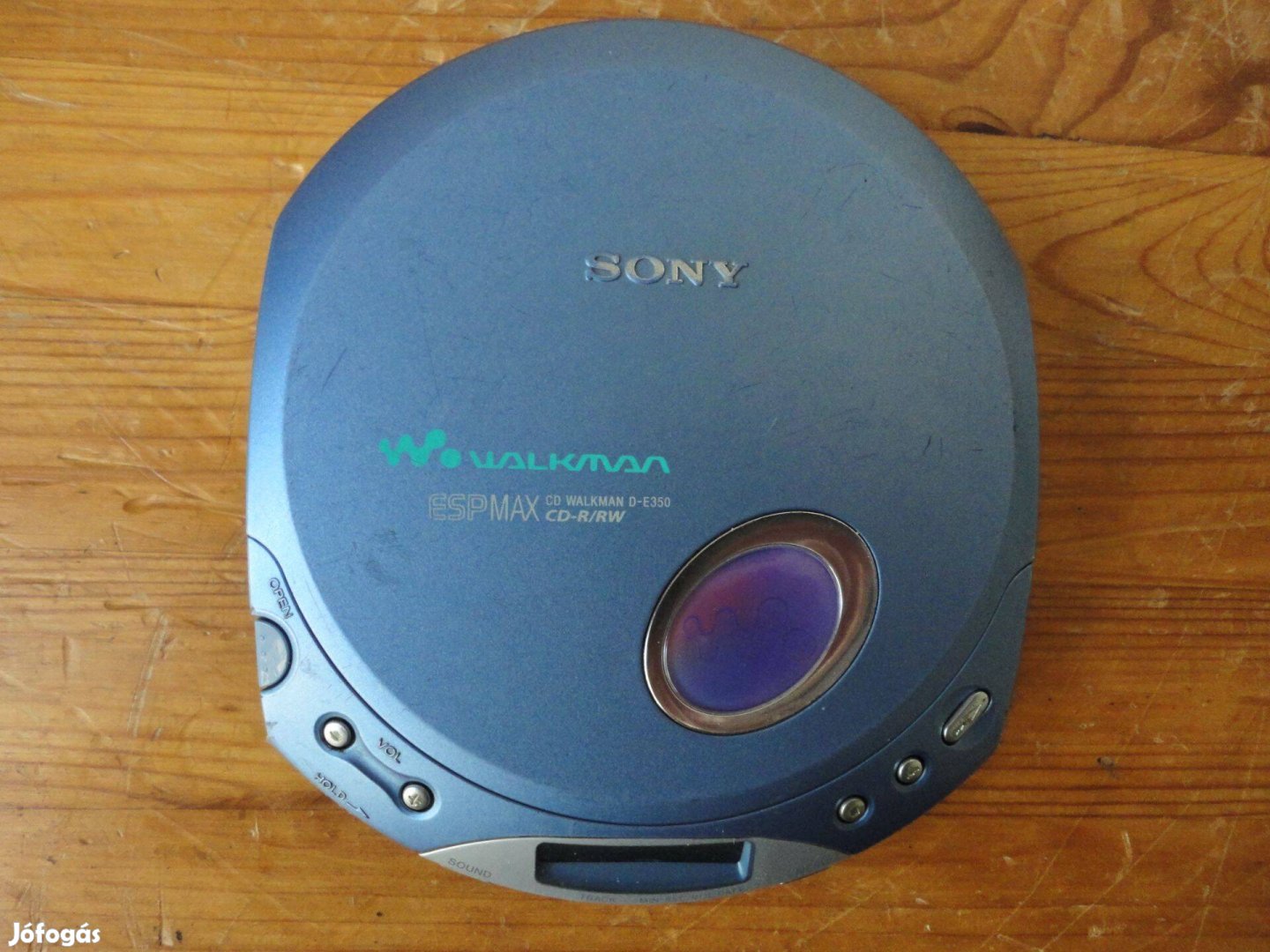 Sony D-E350 CD walkman (acélkék minden működik)