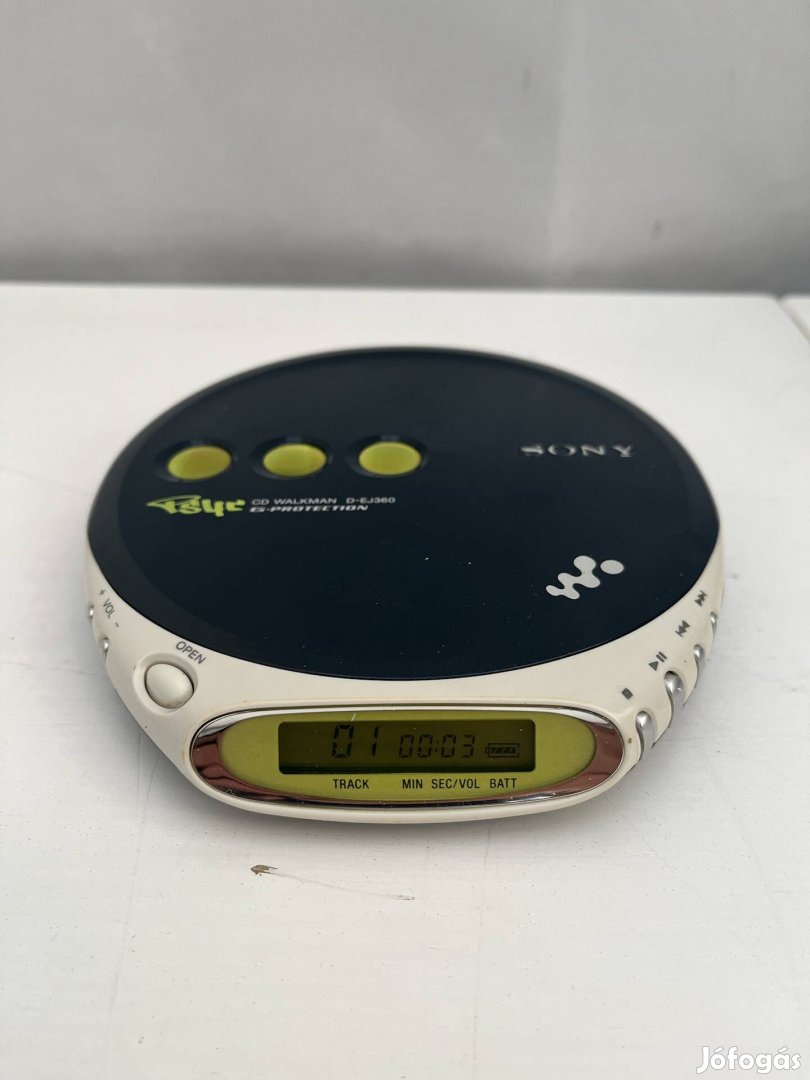 Sony D-EJ360 discman cd lejátszó müködik