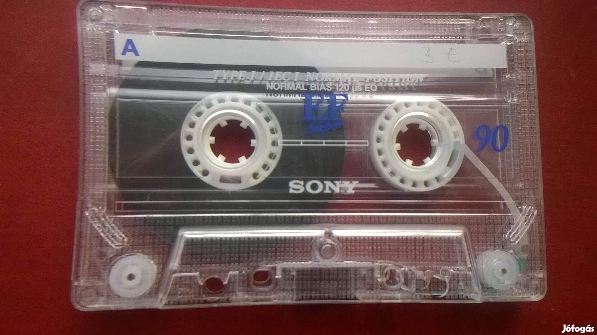 Sony EF Super 90 retro hang kazetta , borítón felirat