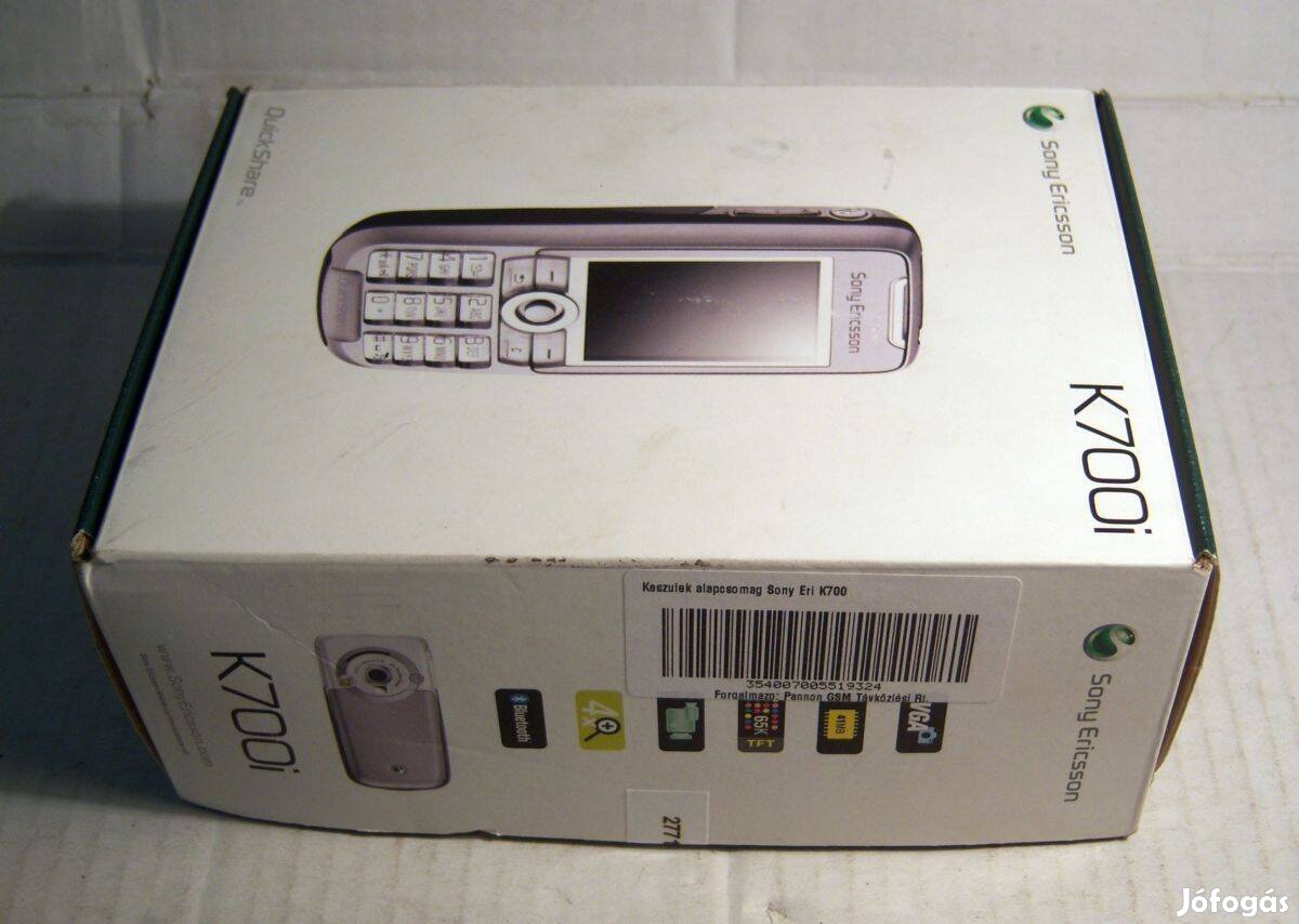 Sony Ericsson K700i (2004) Üres Doboz (Ver.2)