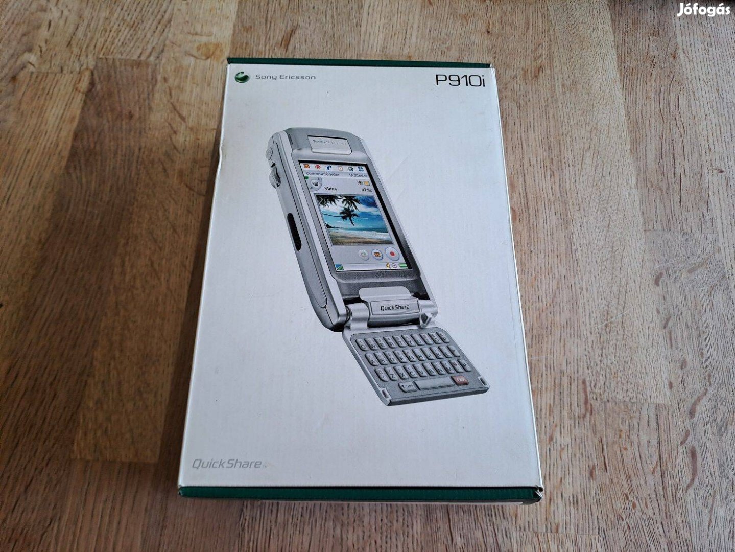 Sony Ericsson P910i retro üres doboz tojástartóval