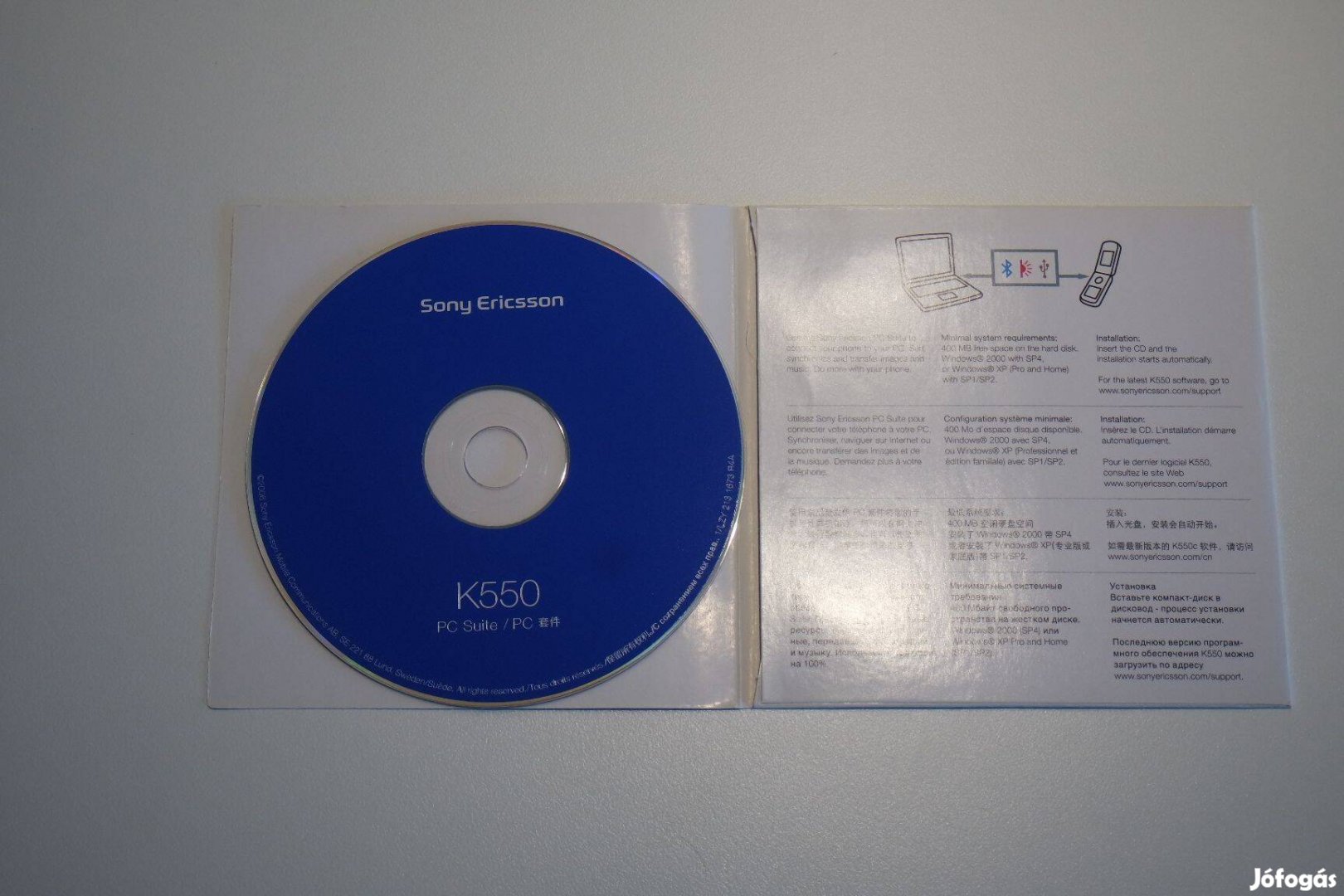Sony Ericsson PC suite gyári telepítő cd