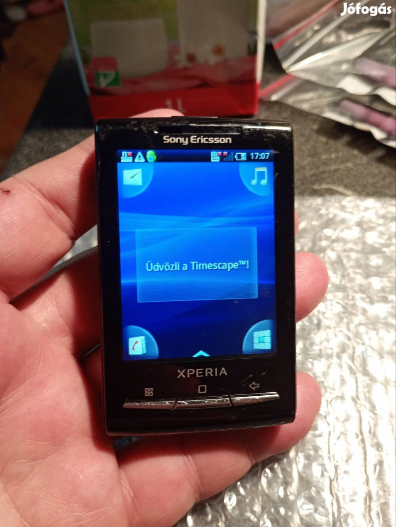 Sony Ericsson Xperia X10 mini igazi retró fekete színben 