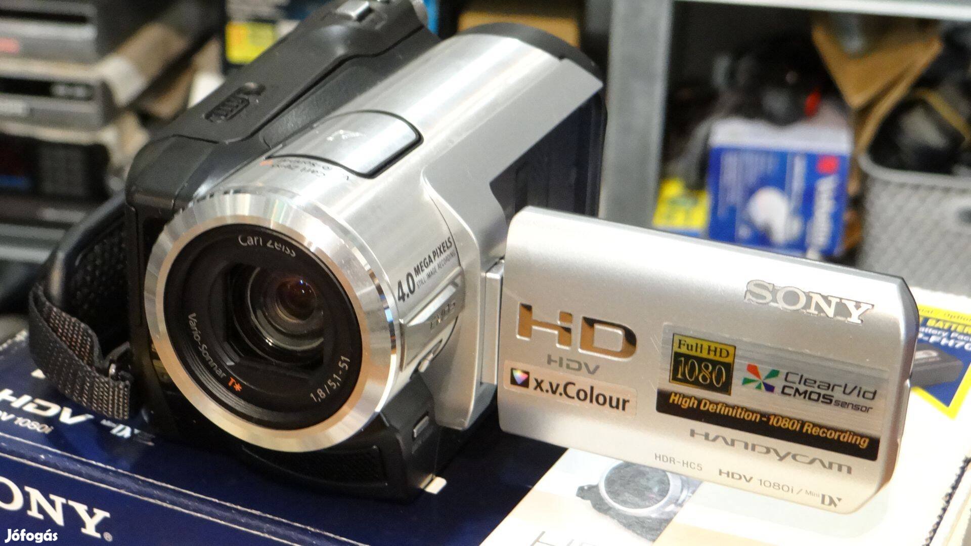 Sony HDR-HC5 HDV (Minidv) Videokamera (Újszerű, dobozában)
