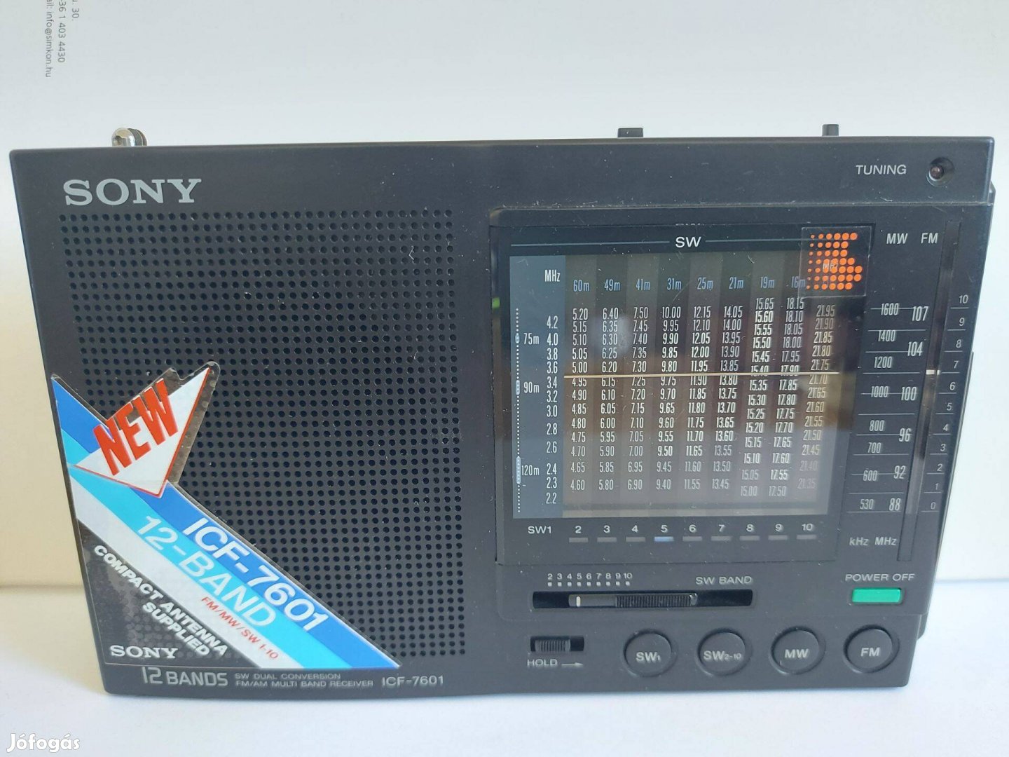 Sony ICF-7601 világvevő rádió