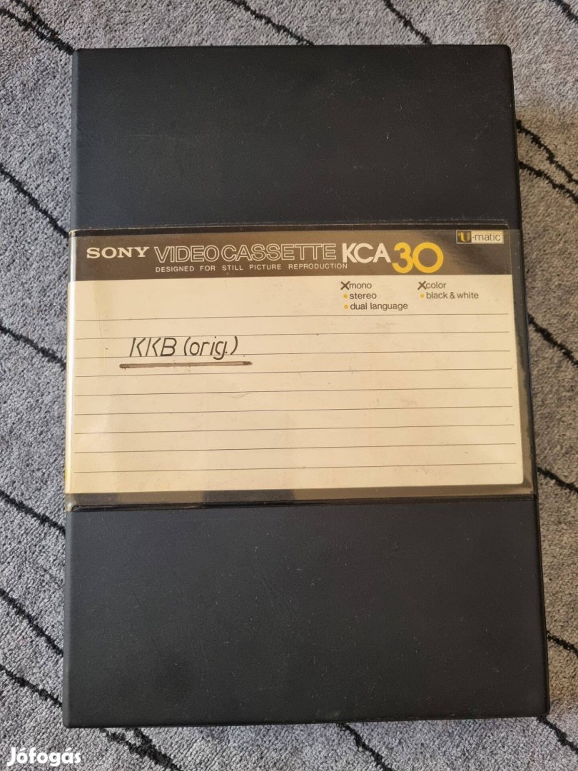 Sony KCA30 U-Matic video kazetta