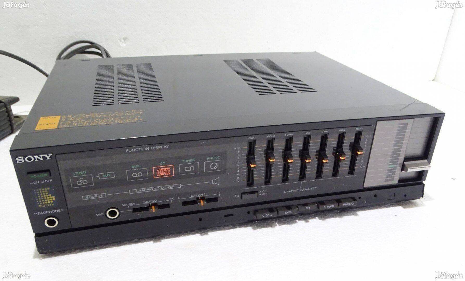 Sony LBT-V50W sztereó erősítő fekete (1986)