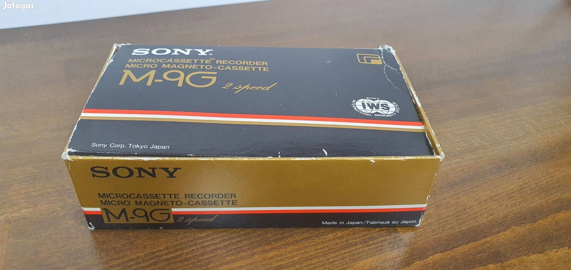 Sony M9G mikrokazettás recorder gold, gyűjtői darab