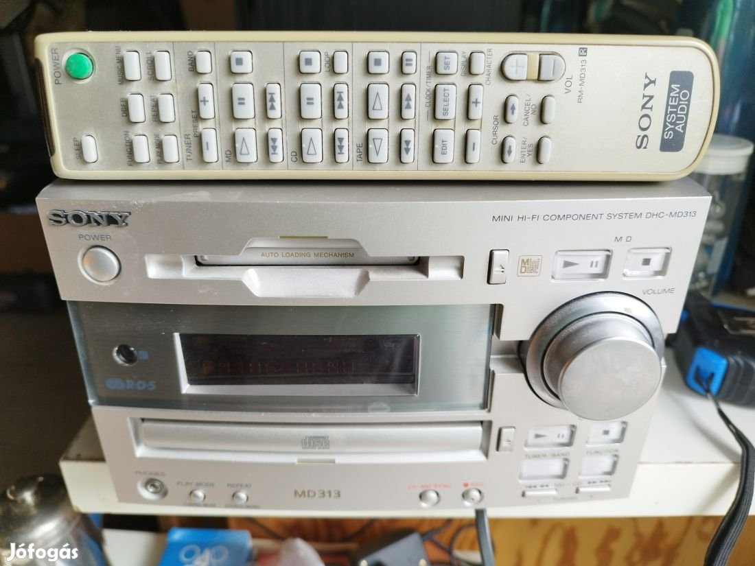 Sony MD313 Mini Hi-Fi Rendszer  Klasszikus hangzás, modern