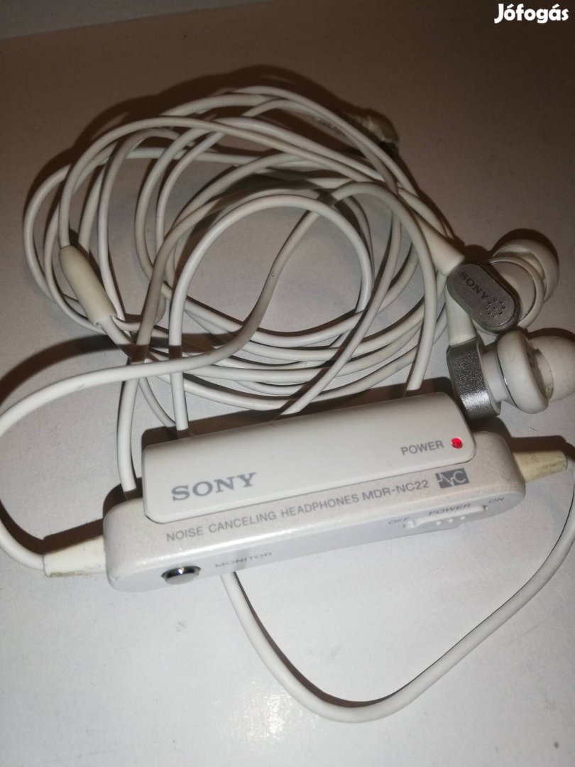 Sony MDR-NC22 vezetékes aktív zajszűrős fülhallgató eladó! 