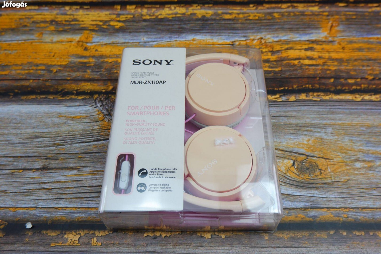 Sony MDR-Zx110AP fülhallgató rózsaszín Új!!