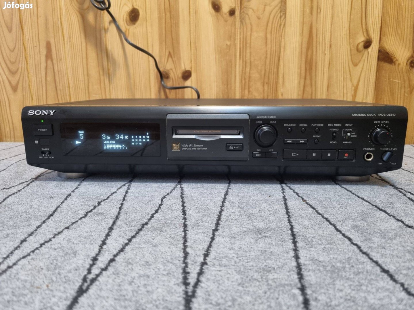 Sony MDS-JE510 minidisc lejátszó és felvevő