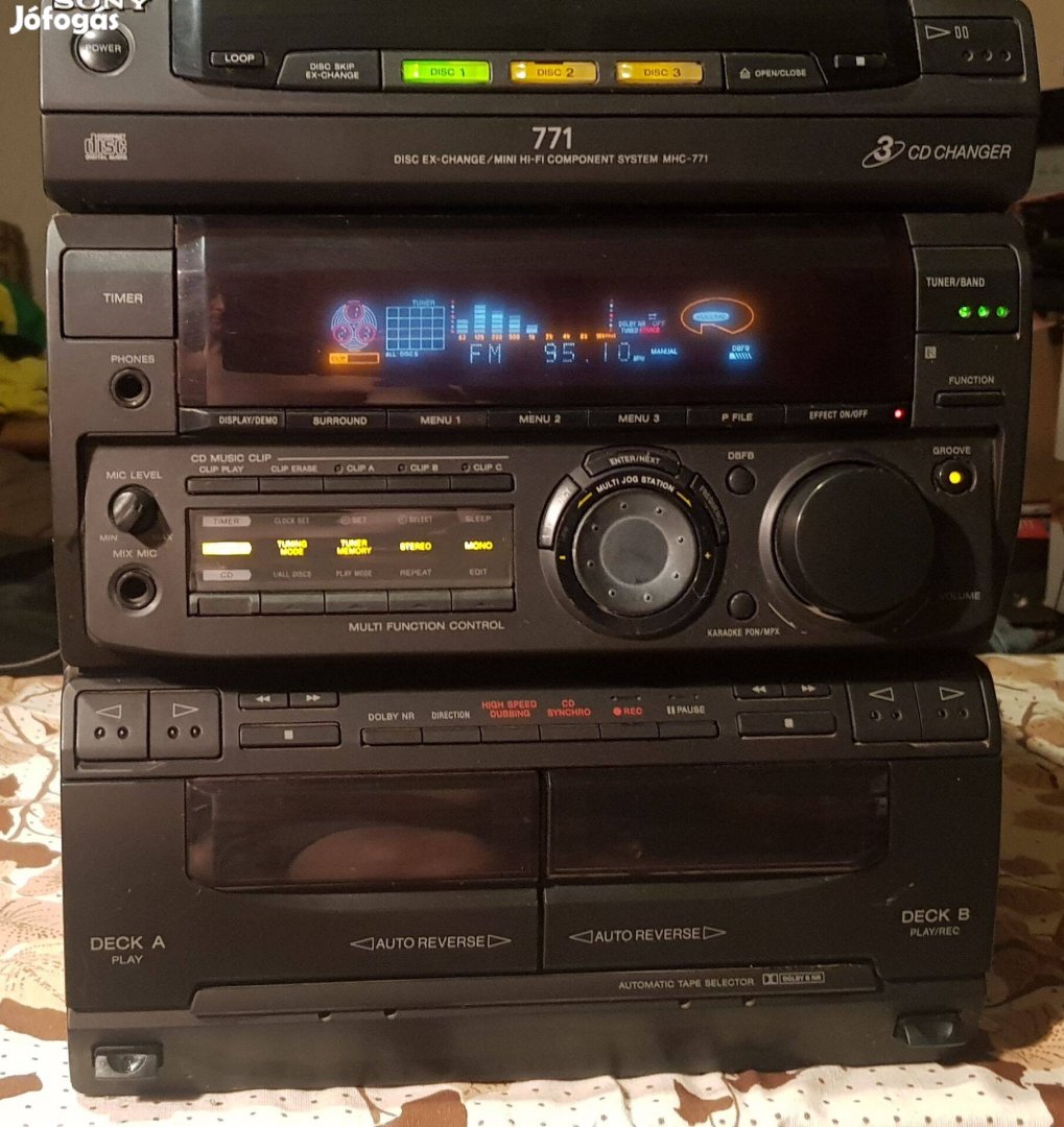 Sony MHC 771 nagyteljesítményű hifi 2