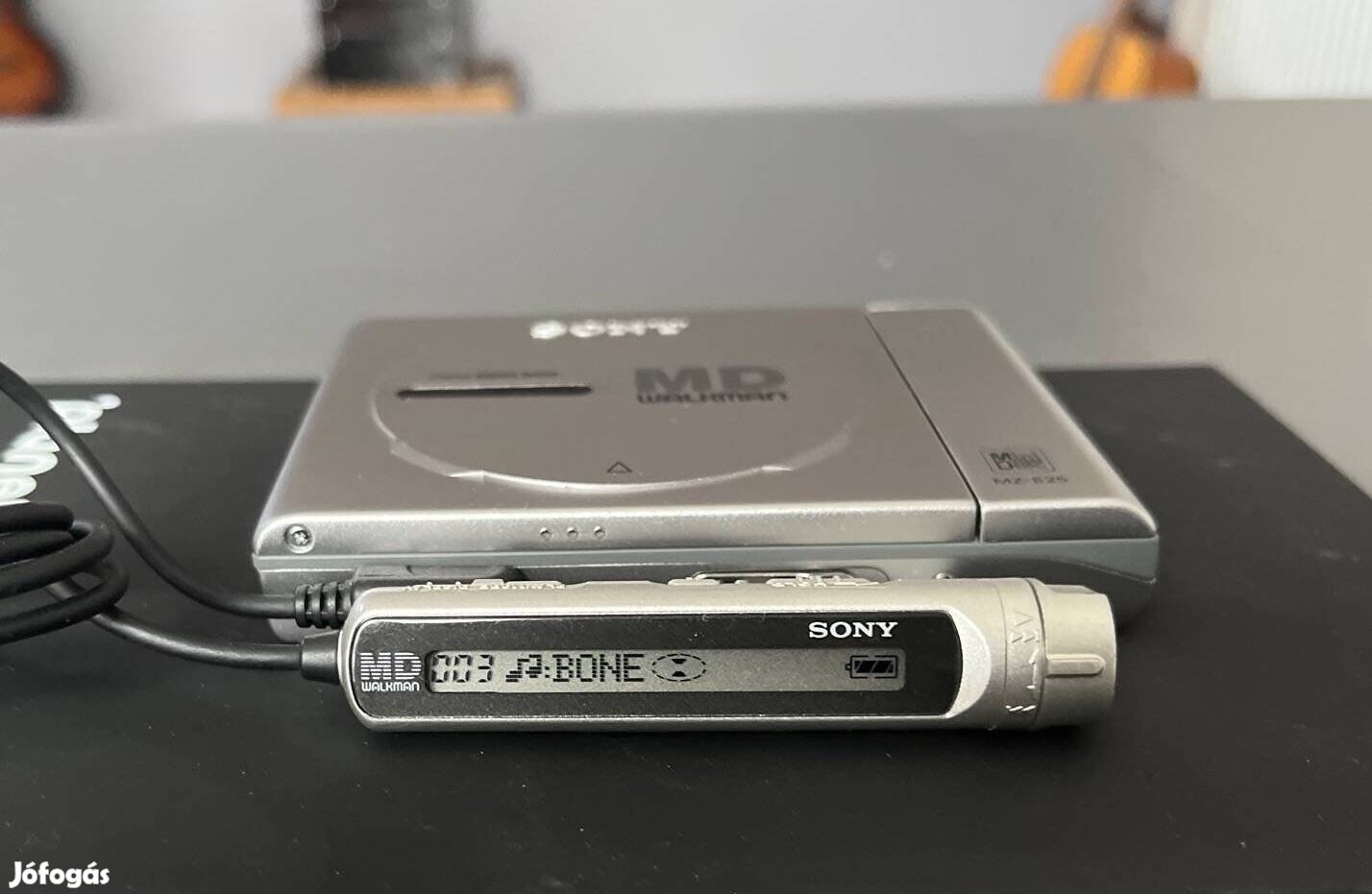 Sony MZ-E25 Minidisc Walkman távirányítóval, gyűjtői állapot