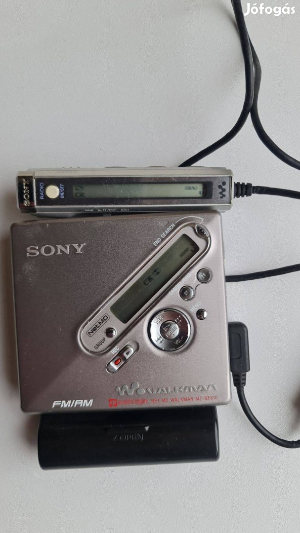 Sony MZ-NF810 hordozható rádiós Minidisc felvevő MD Mini Disc Walkman