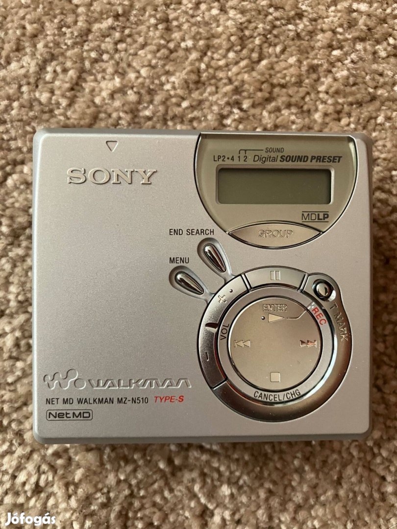 Sony MZ-N 510 hordozható MD walkman